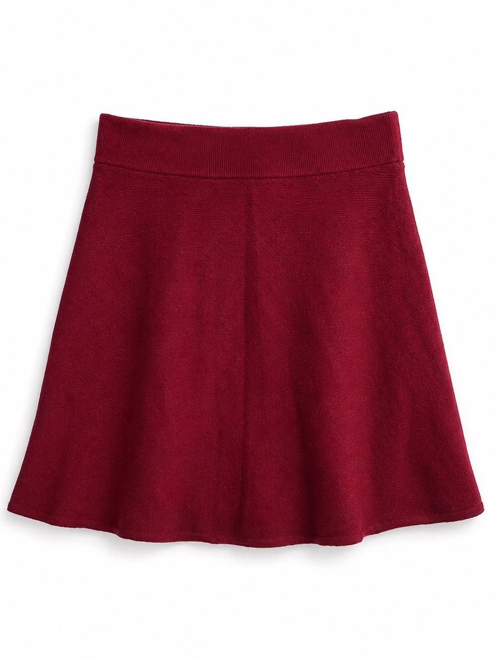LOFT Women's Red Fit & Flare Skater Mini Skirt Stretch Size XS